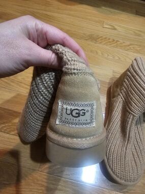 UGG Knit and Suede Tall Boot - Chestnut Tan